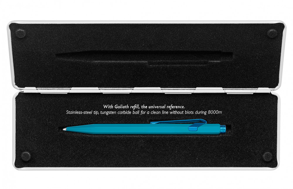 Шариковая ручка Caran d'Ache Office 849 Claim Your Style 3 Glacier Blue, артикул 849.569. Фото 4