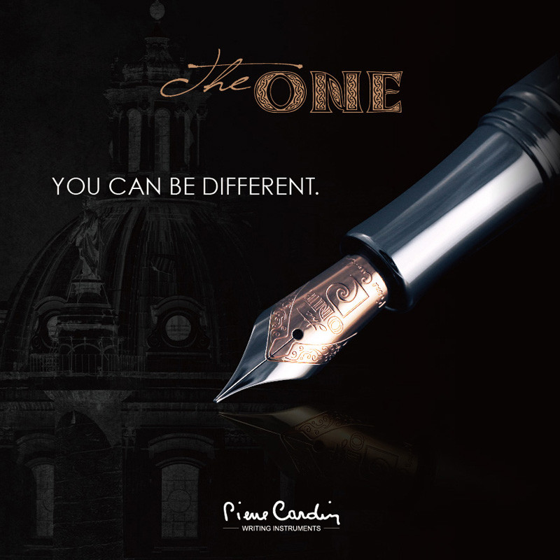 Перьевая ручка Pierre Cardin The One хром с красной вставкой, артикул PC1001FP-05. Фото 8