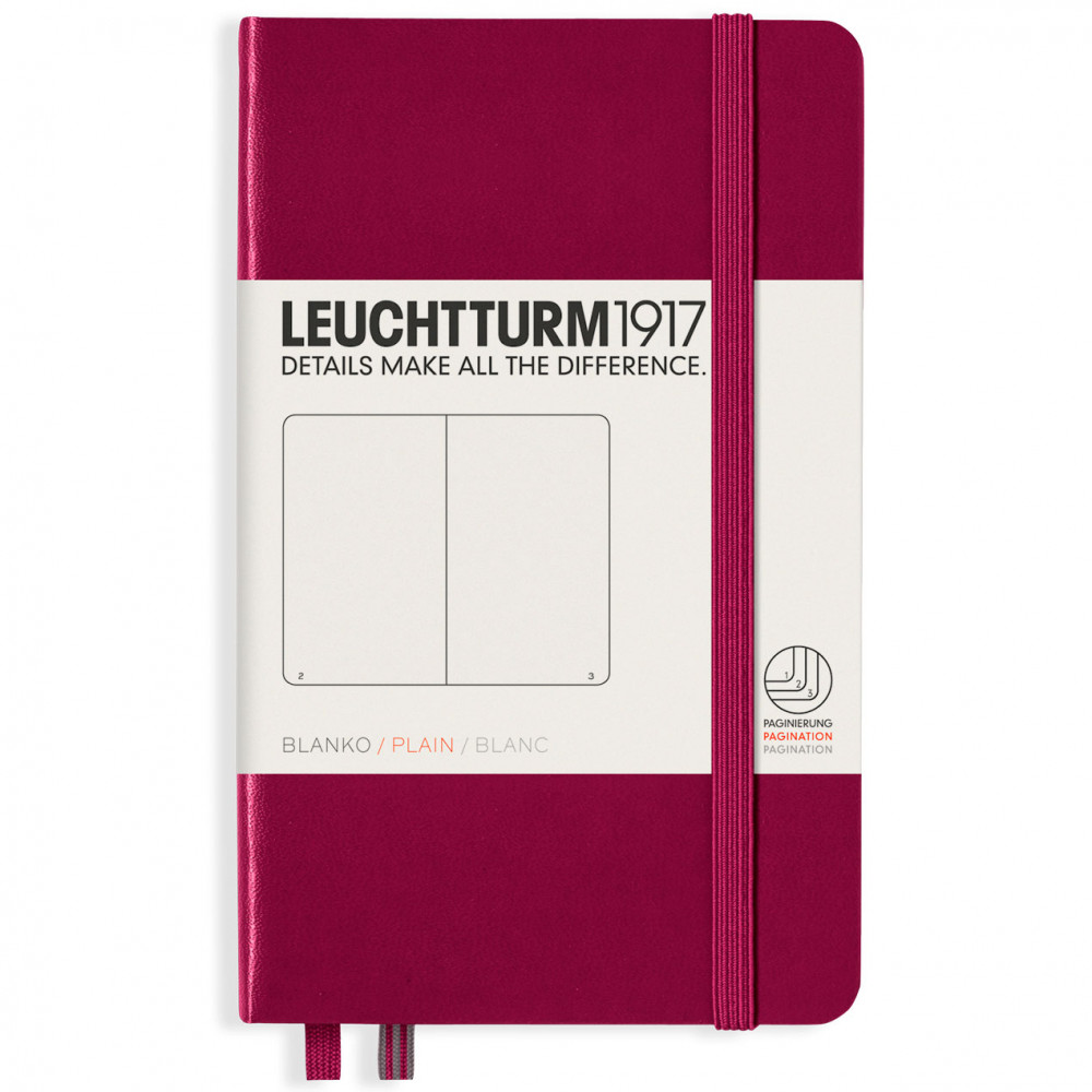 Записная книжка Leuchtturm Pocket A6 Port Red твердая обложка 187 стр, артикул 359703. Фото 8
