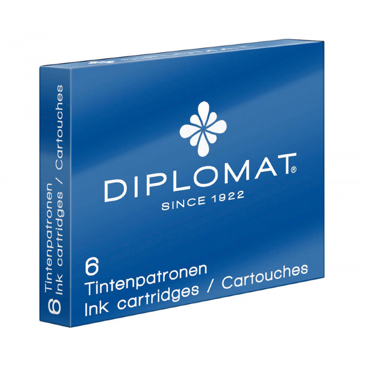 Картриджи с чернилами (6 шт) для перьевой ручки Diplomat синий, артикул D10275212. Фото 1