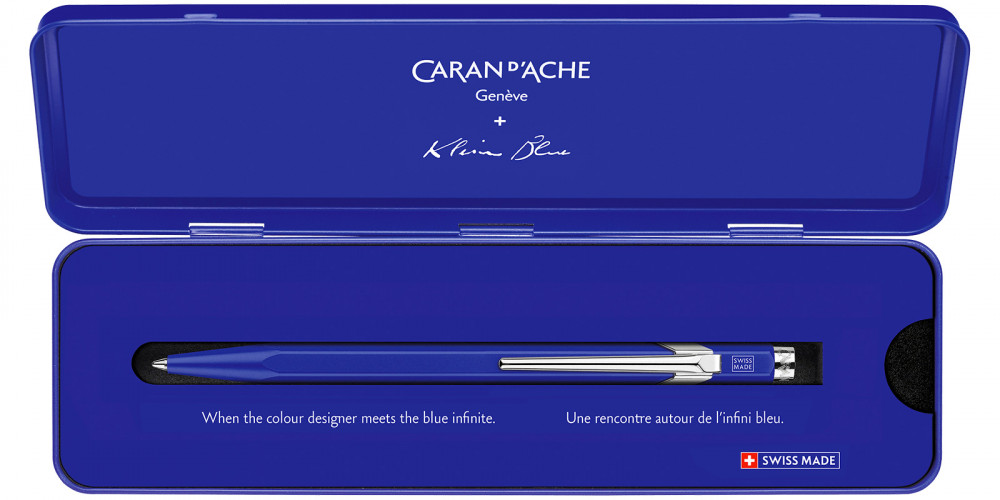 Шариковая ручка Caran d'Ache Office 849 Klein Blue Limited Edition, артикул 849.648. Фото 3