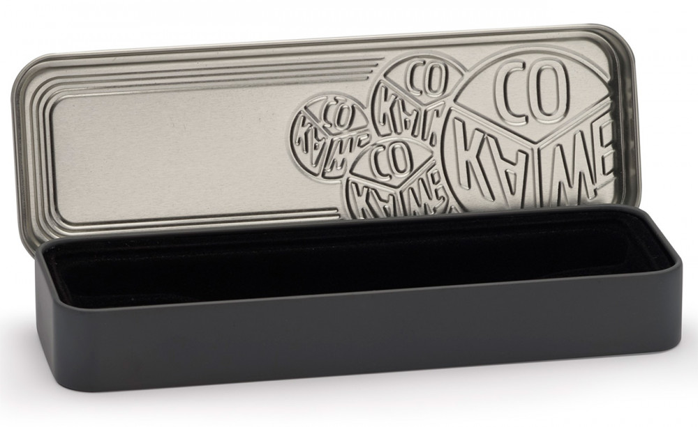 Подарочный металлический футляр Kaweco Black для длинных ручек, артикул 20000604. Фото 2