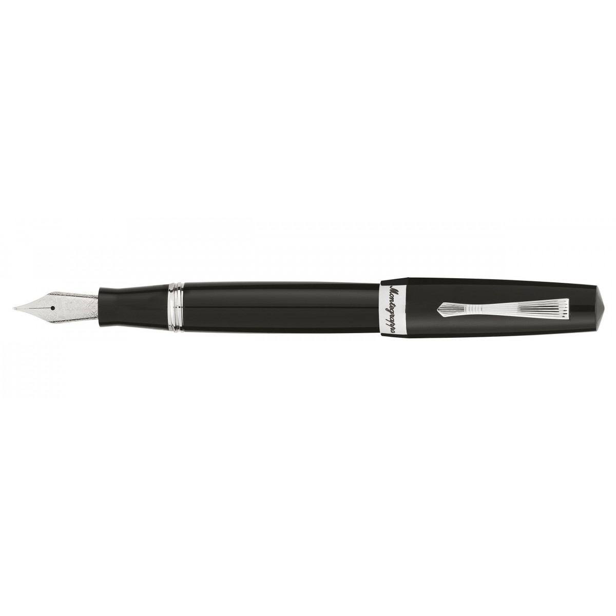 Перьевая ручка Montegrappa Elmo 02 Black, elmo02-c-fp-m Перьевая ручка Montegrappa Elmo 02 Black, артикул elmo02-c-fp-m. Фото 1
