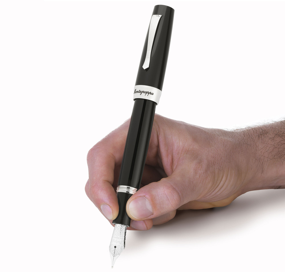 Перьевая ручка Montegrappa Elmo 02 Black, артикул elmo02-c-fp-m. Фото 6