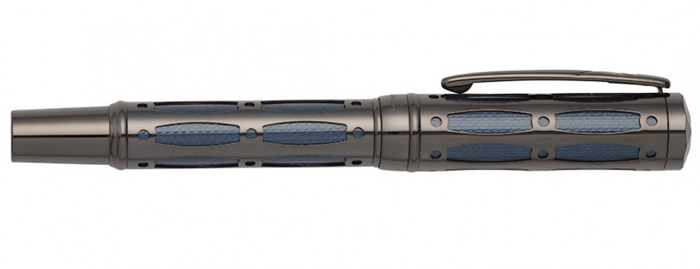 Перьевая ручка Pierre Cardin The One черненая сталь с синей вставкой, артикул PC1001FP-08. Фото 4