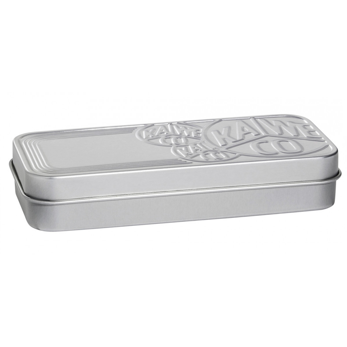 Подарочный металлический футляр Kaweco для коротких ручек, серебристый, артикул 20001144. Фото 1