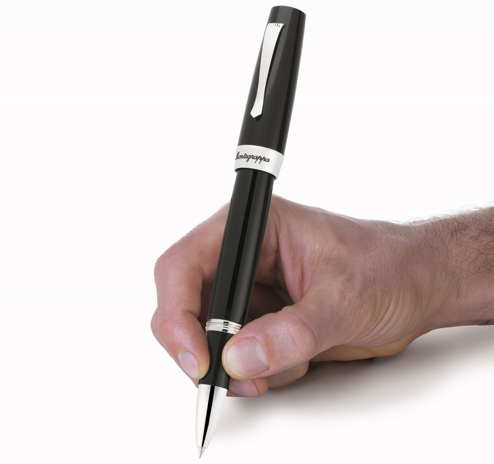 Ручка-роллер Montegrappa Elmo 02 Black, артикул elmo02-c-rb. Фото 6