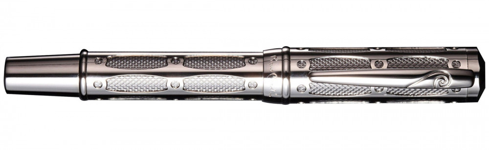 Перьевая ручка Pierre Cardin The One хром с серой вставкой, артикул PC1001FP-06. Фото 2