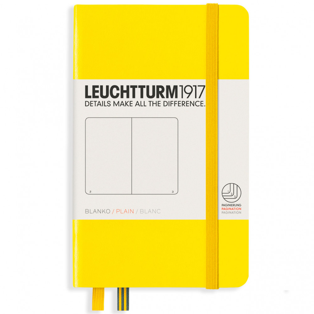 Записная книжка Leuchtturm Pocket A6 Lemon твердая обложка 187 стр, артикул 344796. Фото 8