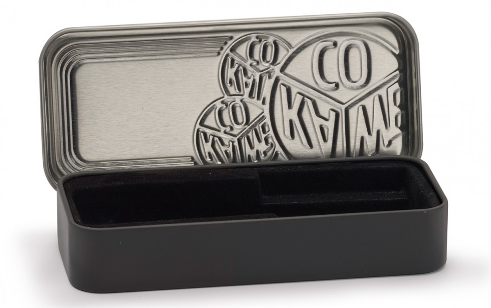 Подарочный металлический футляр Kaweco для коротких ручек, черный, артикул 20000605. Фото 2