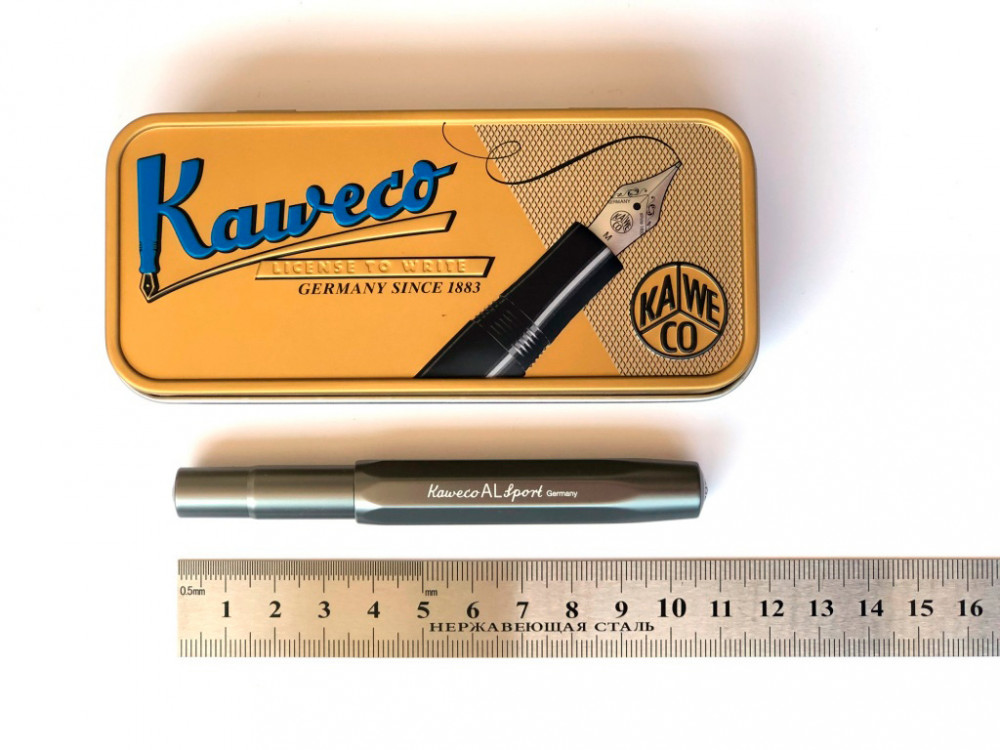 Перьевая ручка Kaweco AL Sport Anthracite, артикул 10000427. Фото 3