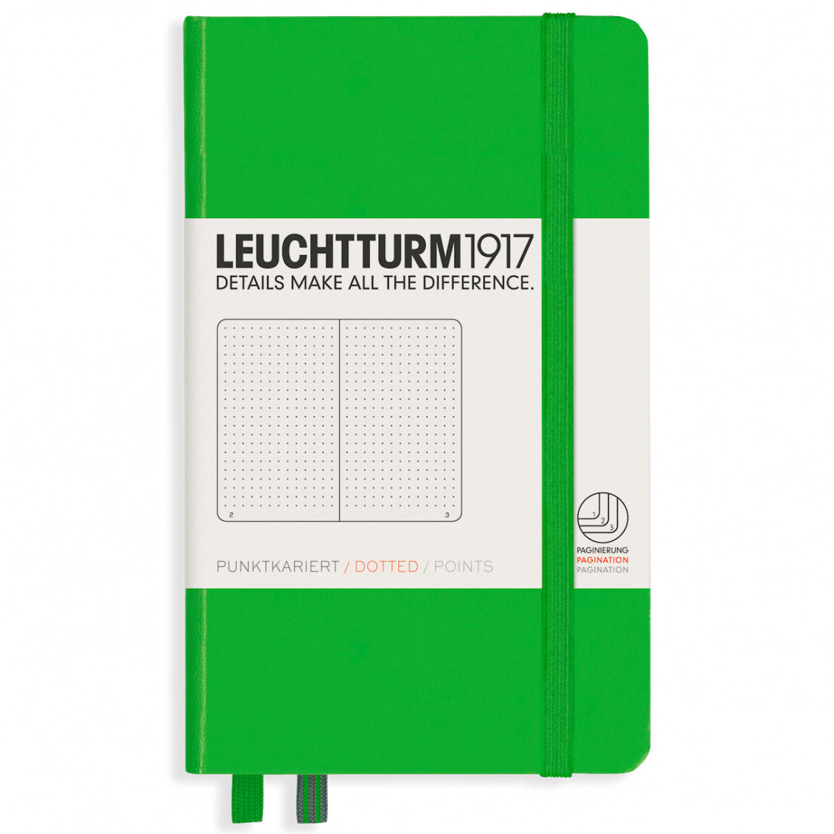 Записная книжка Leuchtturm Pocket A6 Fresh Green твердая обложка 187 стр, 357486 Записная книжка Leuchtturm Pocket A6 Fresh Green твердая обложка 187 стр, артикул 357486. Фото 1