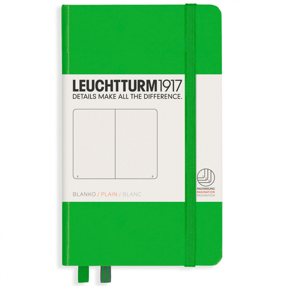 Записная книжка Leuchtturm Pocket A6 Fresh Green твердая обложка 187 стр, артикул 357486. Фото 8