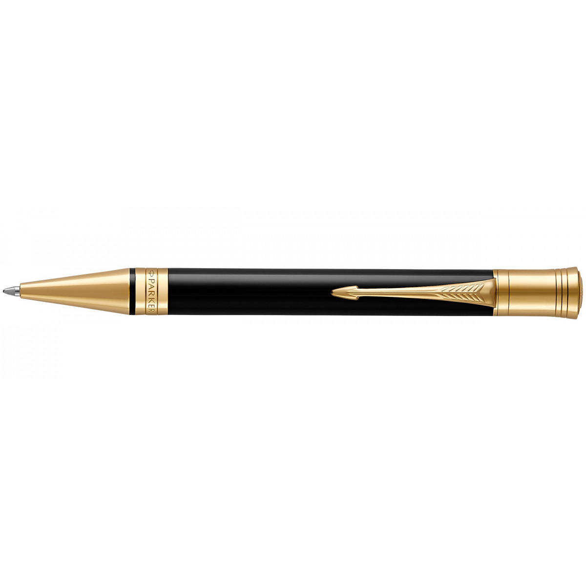 Шариковая ручка Parker Duofold Classic Black GT, 1931386 Шариковая ручка Parker Duofold Classic Black GT, артикул 1931386. Фото 1