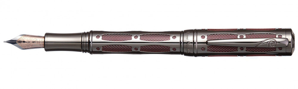 Перьевая ручка Pierre Cardin The One пушечная сталь с красной вставкой, артикул PC1001FP-13. Фото 1