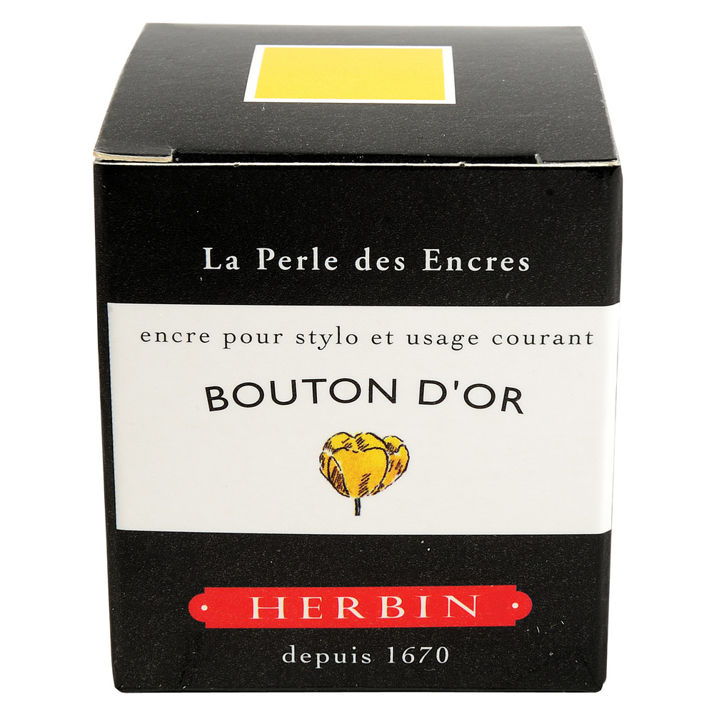 Флакон с чернилами Herbin Bouton d'or (желтый) 30 мл, артикул 13053T. Фото 3