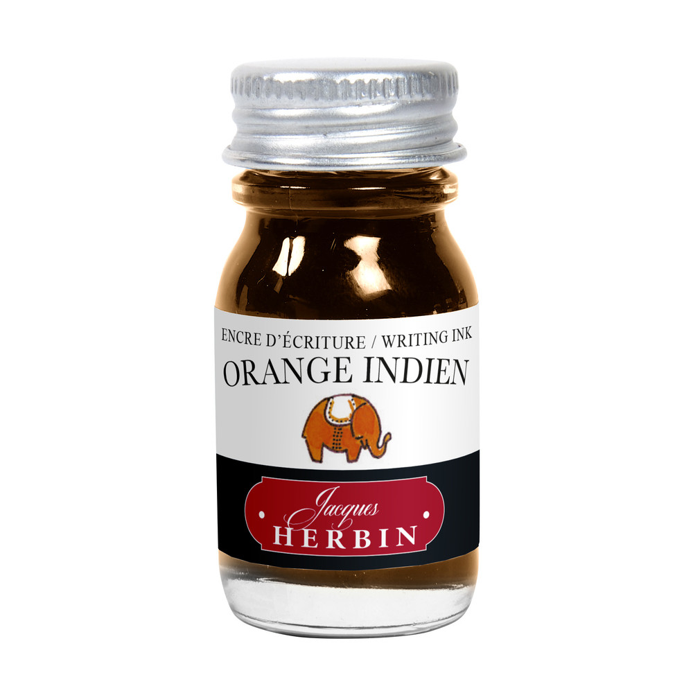 Флакон с чернилами Herbin Orange indien (оранжевый) 10 мл, артикул 11557T. Фото 1