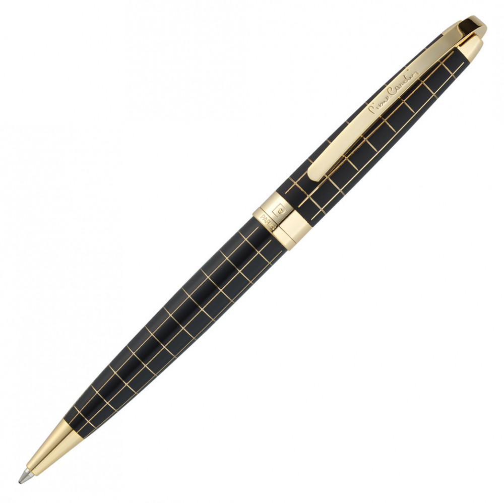 Шариковая ручка Pierre Cardin Progress черный лак гравировка позолота, артикул PC5000BP-02G. Фото 2