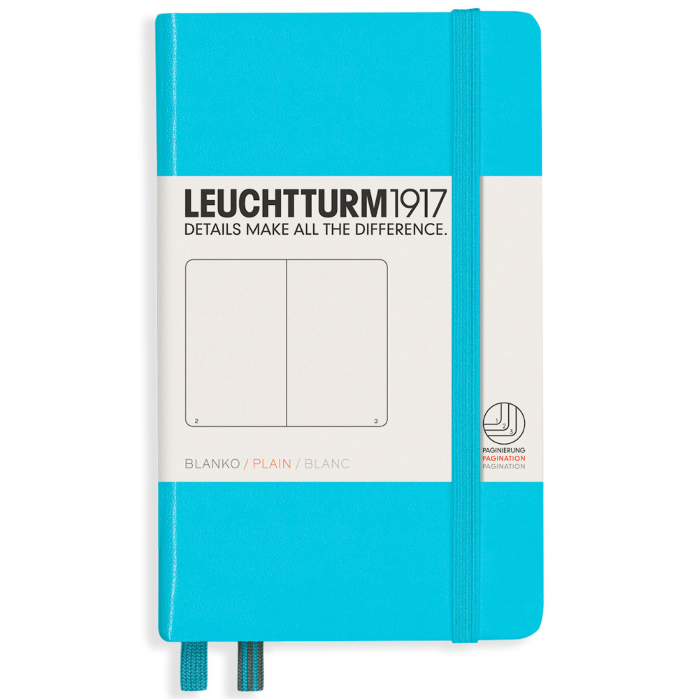 Записная книжка Leuchtturm Pocket A6 Ice Blue твердая обложка 187 стр, артикул 357477. Фото 8