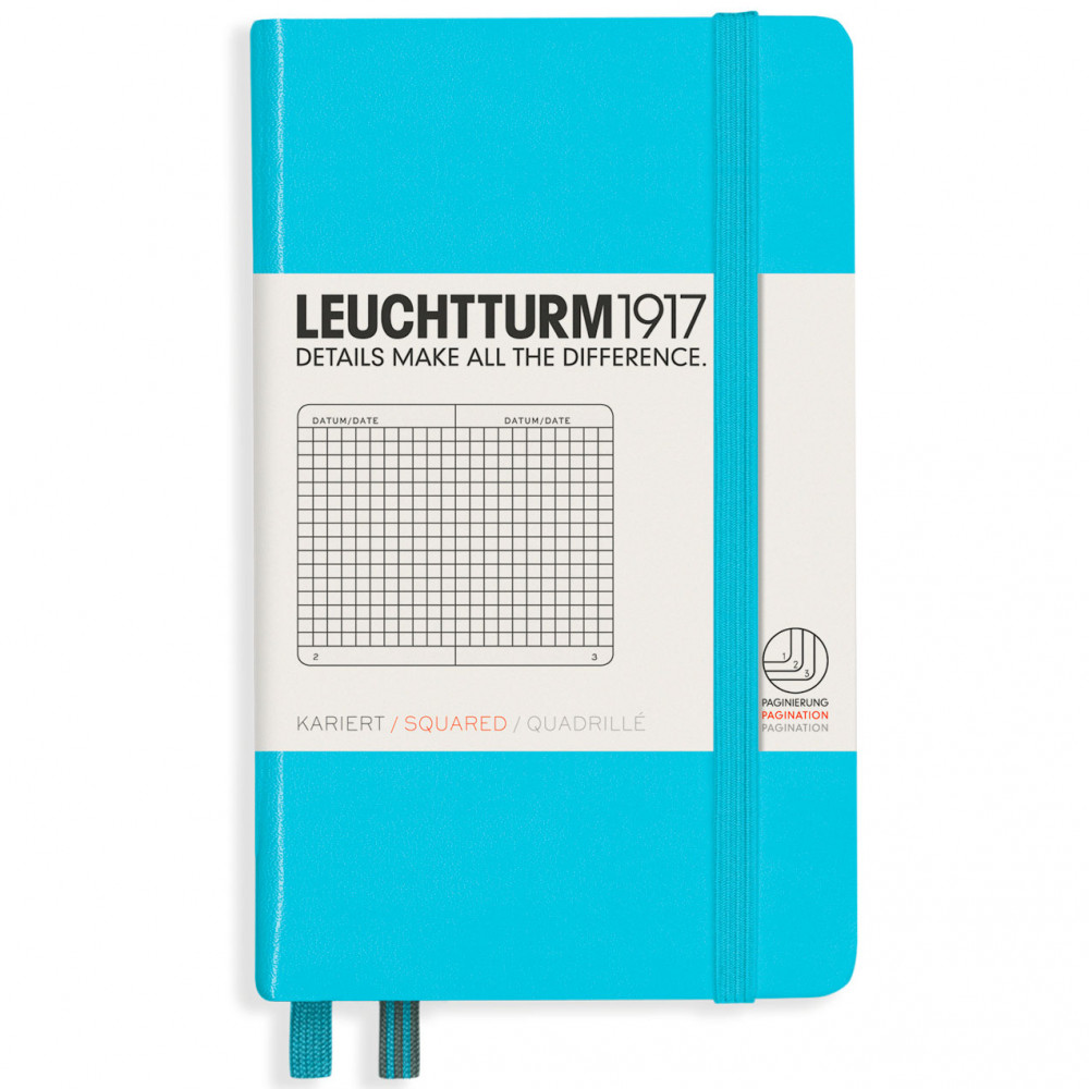 Записная книжка Leuchtturm Pocket A6 Ice Blue твердая обложка 187 стр, артикул 357477. Фото 10