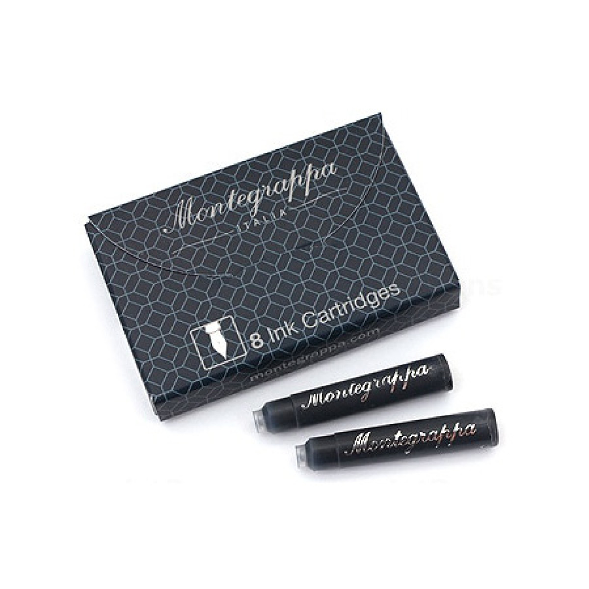 Картриджи с чернилами (8 шт) для перьевой ручки Montegrappa черный, артикул ia00c0ec. Фото 1