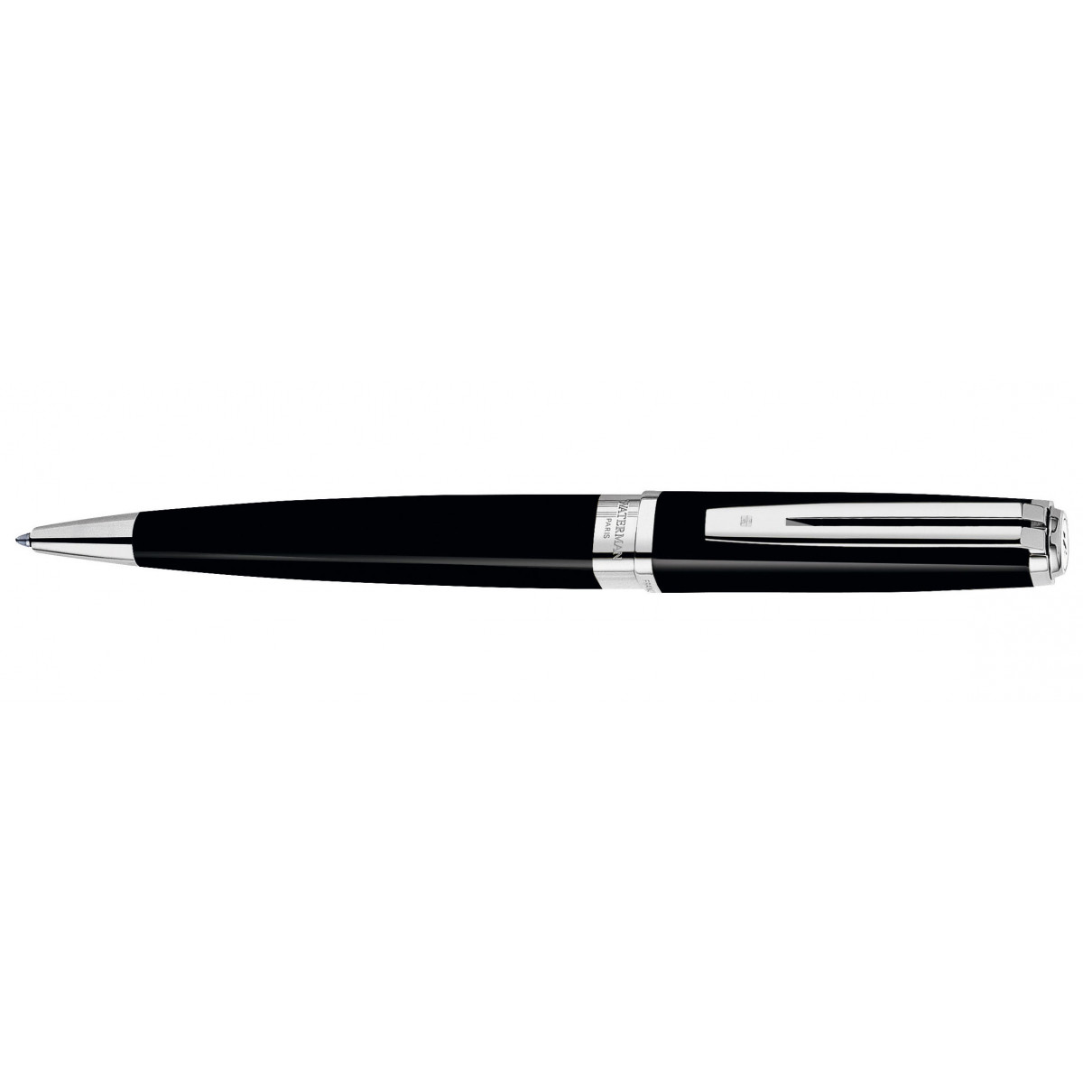 Шариковая ручка Waterman Exception Slim Black ST, S0637040 Шариковая ручка Waterman Exception Slim Black ST, артикул S0637040. Фото 1