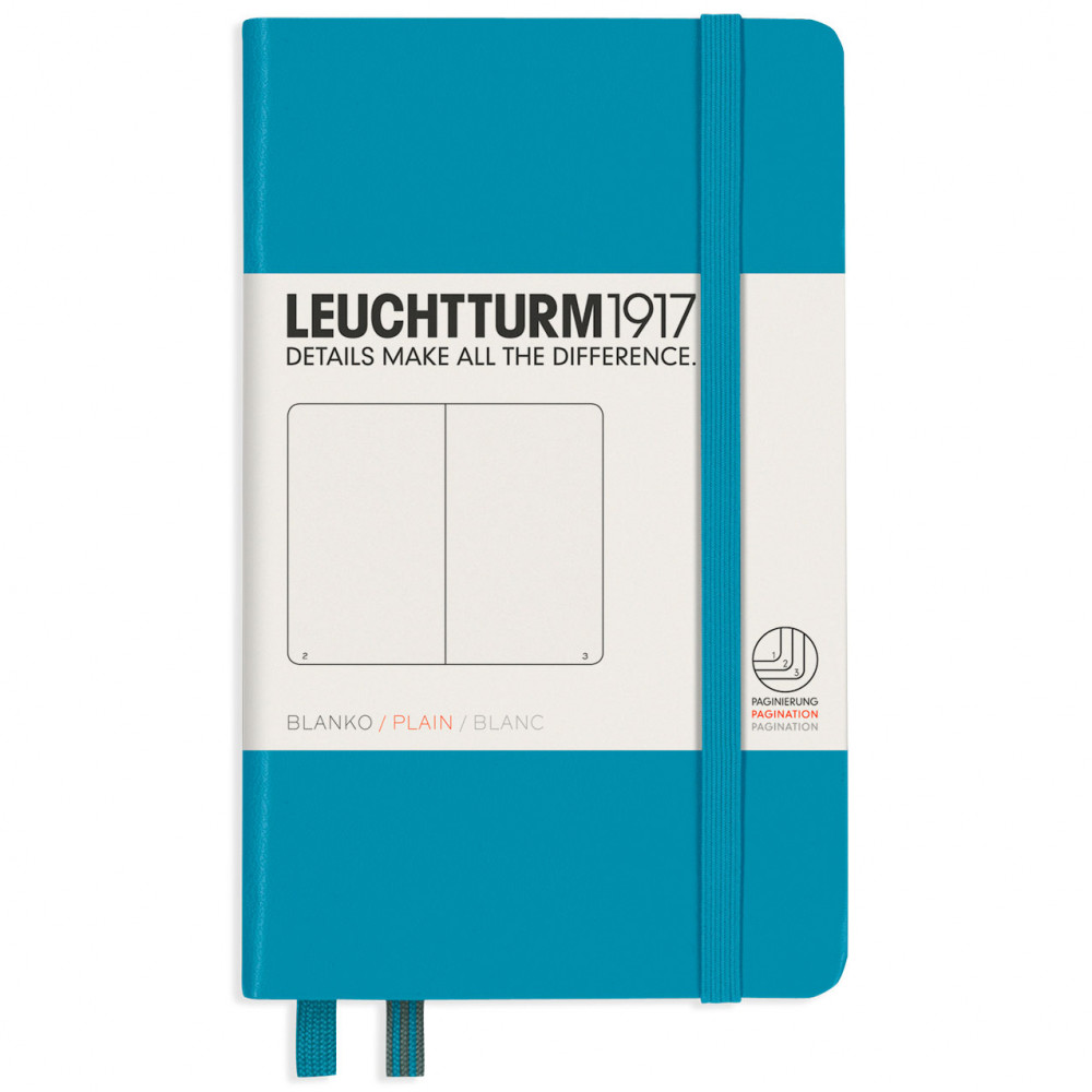 Записная книжка Leuchtturm Pocket A6 Nordic Blue твердая обложка 187 стр, артикул 354581. Фото 8