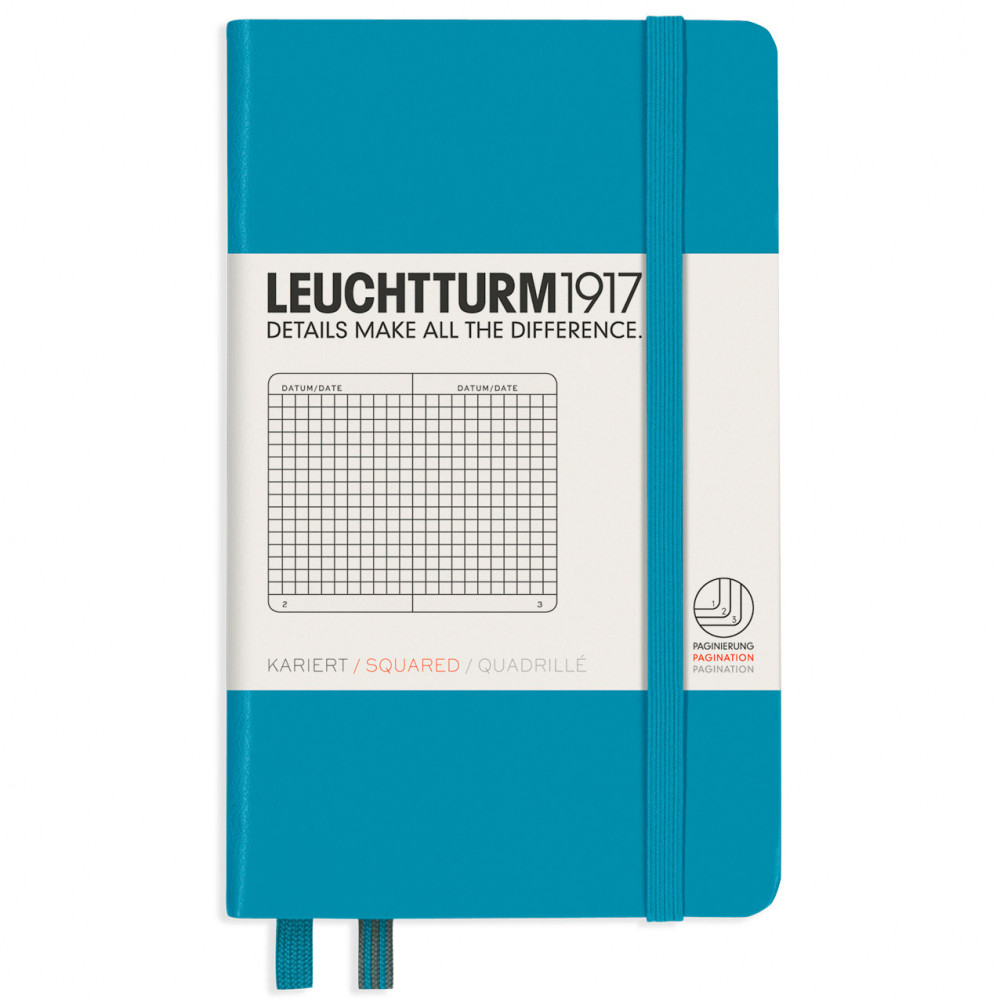 Записная книжка Leuchtturm Pocket A6 Nordic Blue твердая обложка 187 стр, артикул 354581. Фото 10