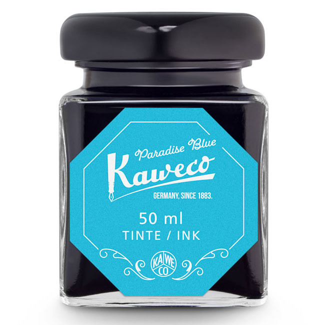Флакон с чернилами для перьевой ручки Kaweco Paradise Blue 50 мл, артикул 10002194. Фото 1