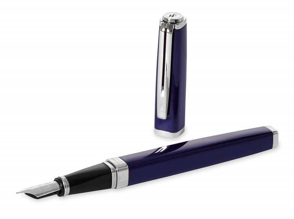 Перьевая ручка Waterman Exception Slim Blue ST, артикул S0637090. Фото 3