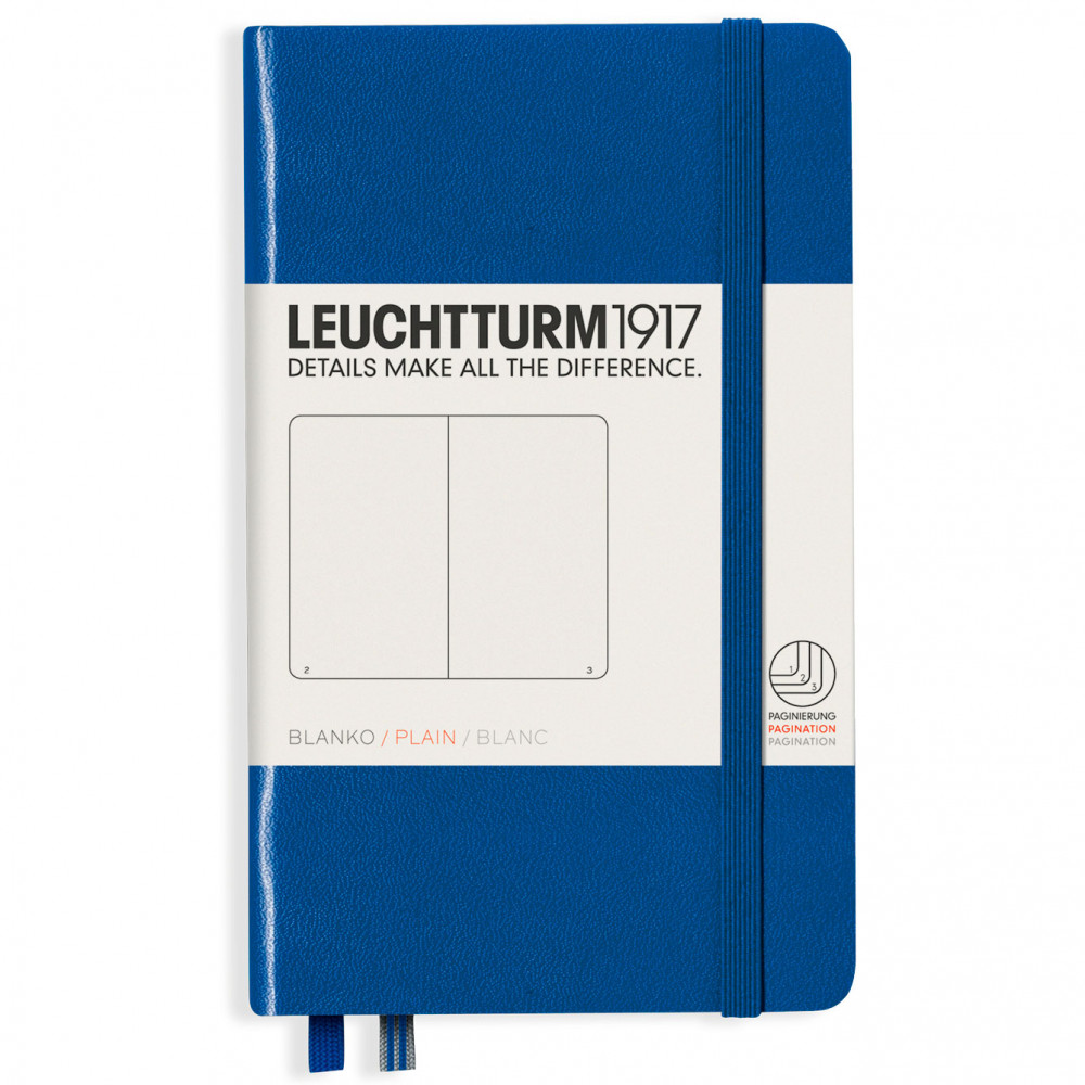 Записная книжка Leuchtturm Pocket A6 Royal Blue твердая обложка 187 стр, артикул 344753. Фото 8