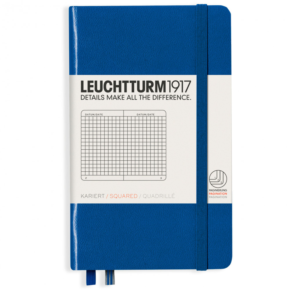 Записная книжка Leuchtturm Pocket A6 Royal Blue твердая обложка 187 стр, артикул 344753. Фото 10