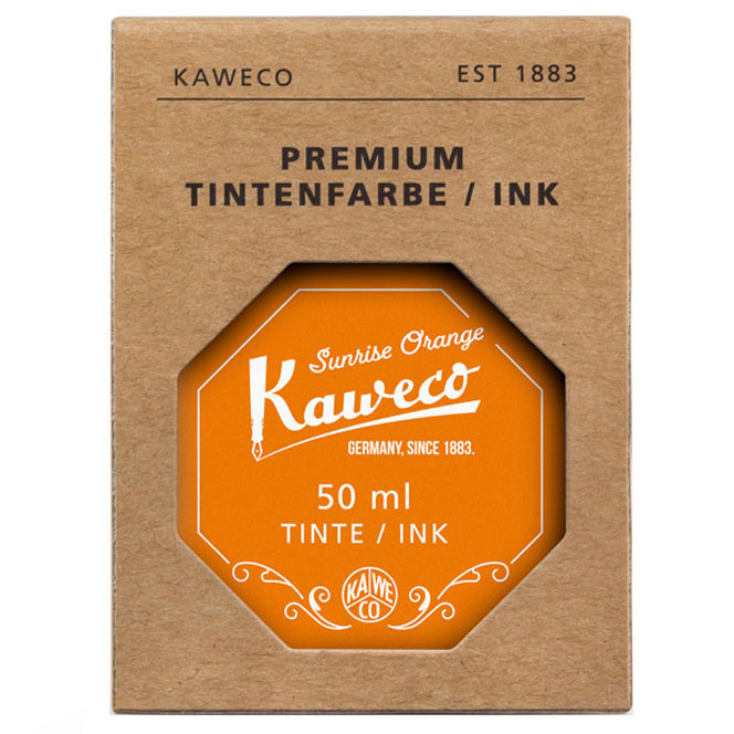 Флакон с чернилами для перьевой ручки Kaweco Sunrise Orange 50 мл, артикул 10002199. Фото 2