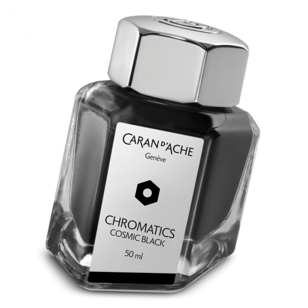 Флакон с чернилами Caran d'Ache Chromatics Cosmic Black черный 50 мл, 8011.009 Флакон с чернилами Caran d'Ache Chromatics Cosmic Black черный 50 мл, артикул 8011.009. Фото 1