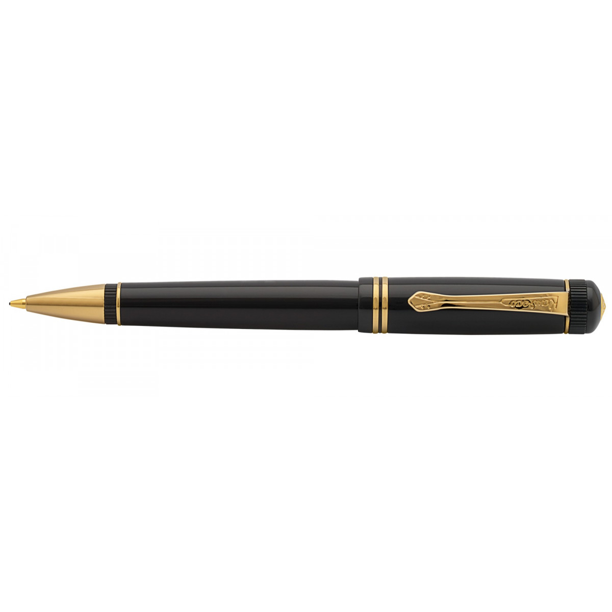 Шариковая ручка Kaweco DIA2 Black Gold, артикул 10000565. Фото 1