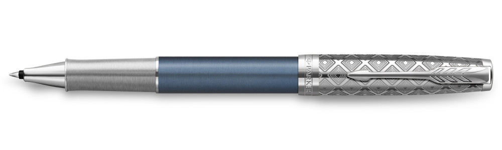 Ручка-роллер Parker Sonnet Premium Metal & Blue Lacquer CT, артикул 2119745. Фото 1