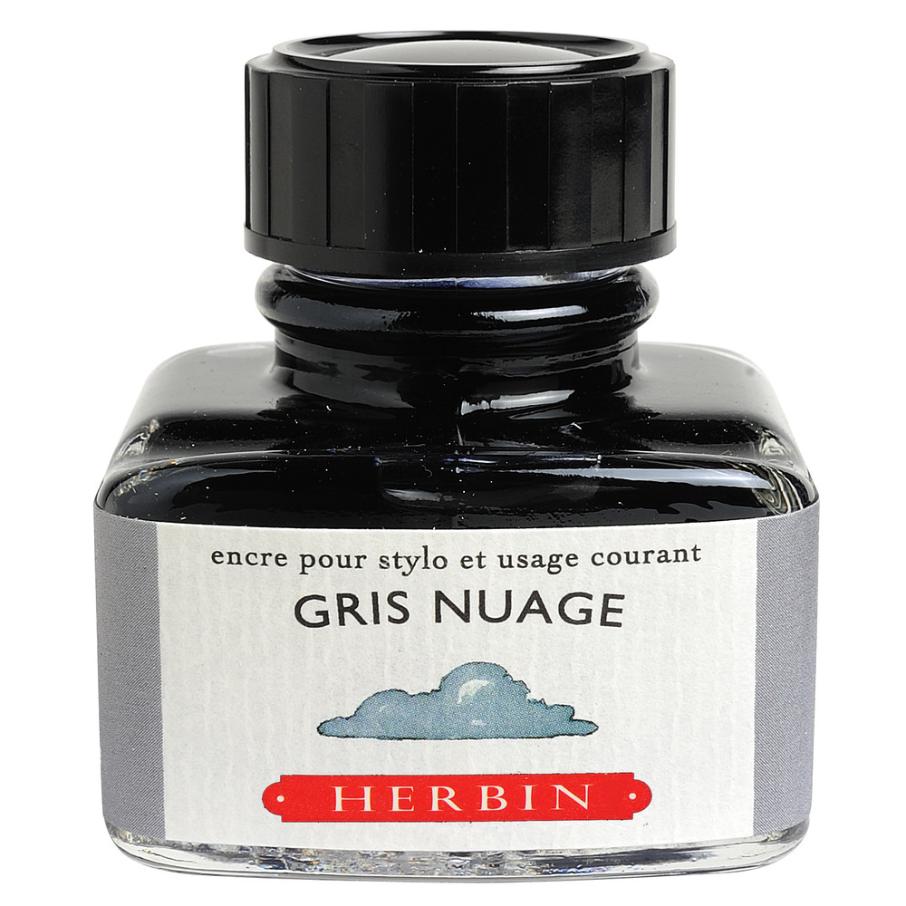Флакон с чернилами Herbin Gris nuage (светло-серый) 30 мл, артикул 13008T. Фото 1