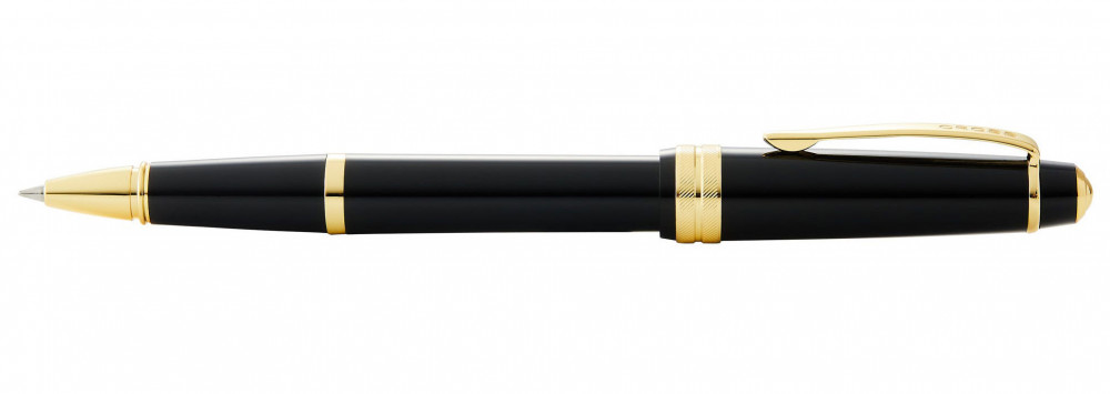 Ручка-роллер Cross Bailey Light Polished Black Resin and Gold Tone, артикул AT0745-9. Фото 2