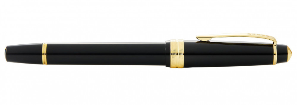 Ручка-роллер Cross Bailey Light Polished Black Resin and Gold Tone, артикул AT0745-9. Фото 4