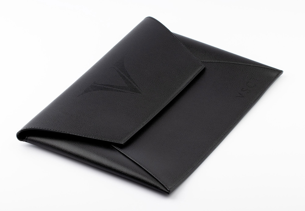 Кожаная папка-конверт А4 Visconti VSCT черная, артикул KL02-01. Фото 6