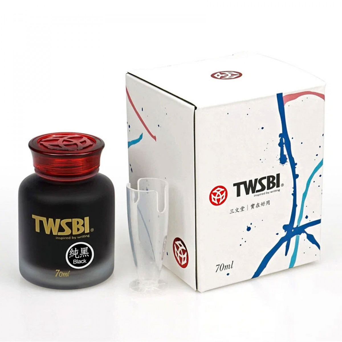 Флакон с чернилами для перьевой ручки TWSBI Black 70 мл, артикул M2531160. Фото 1