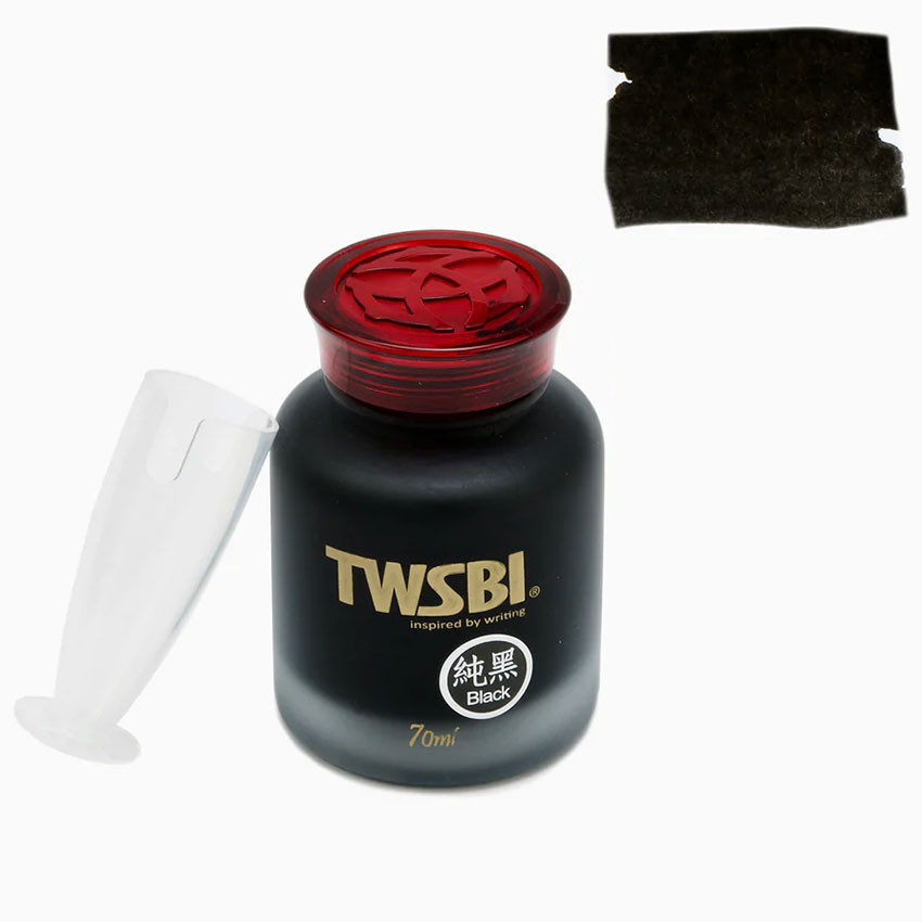 Флакон с чернилами для перьевой ручки TWSBI Black 70 мл, артикул M2531160. Фото 2