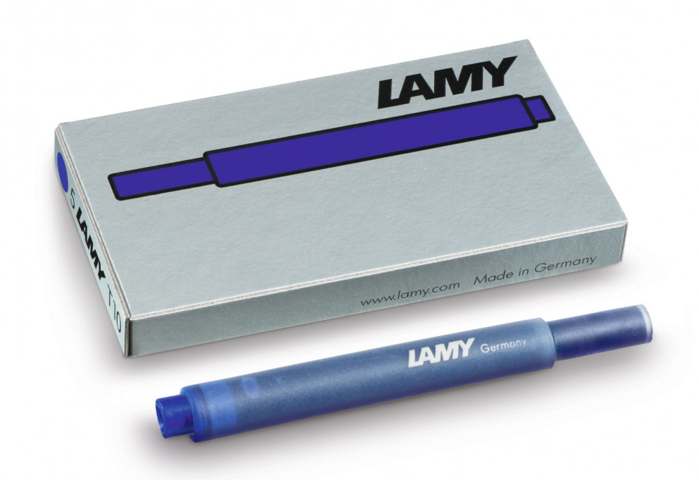 Картриджи с чернилами (5 шт) для перьевой ручки Lamy T10 синий, артикул 1602077. Фото 1