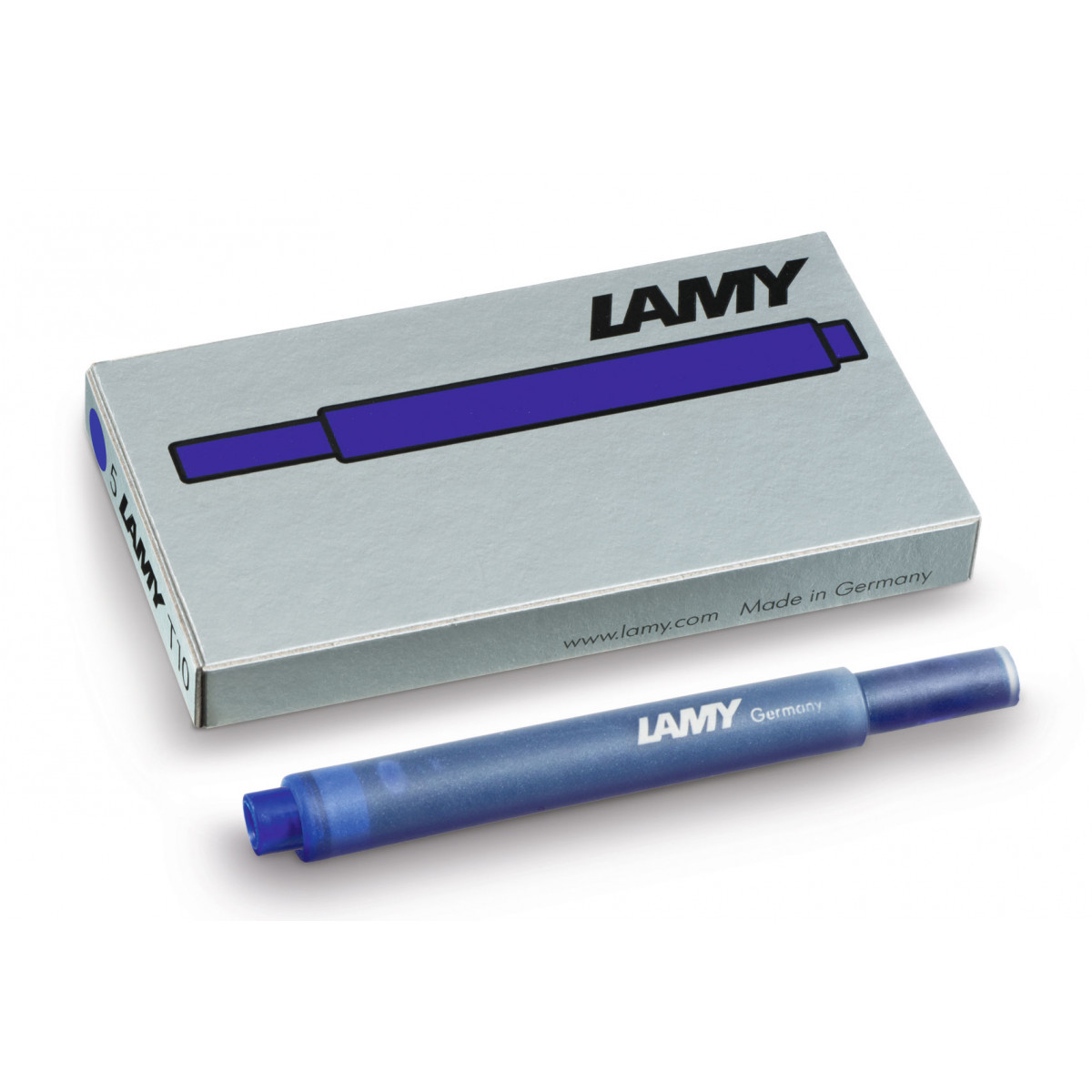 Картриджи с чернилами (5 шт) для перьевой ручки Lamy T10 синий, 1602077 Картриджи с чернилами (5 шт) для перьевой ручки Lamy T10 синий, артикул 1602077. Фото 1