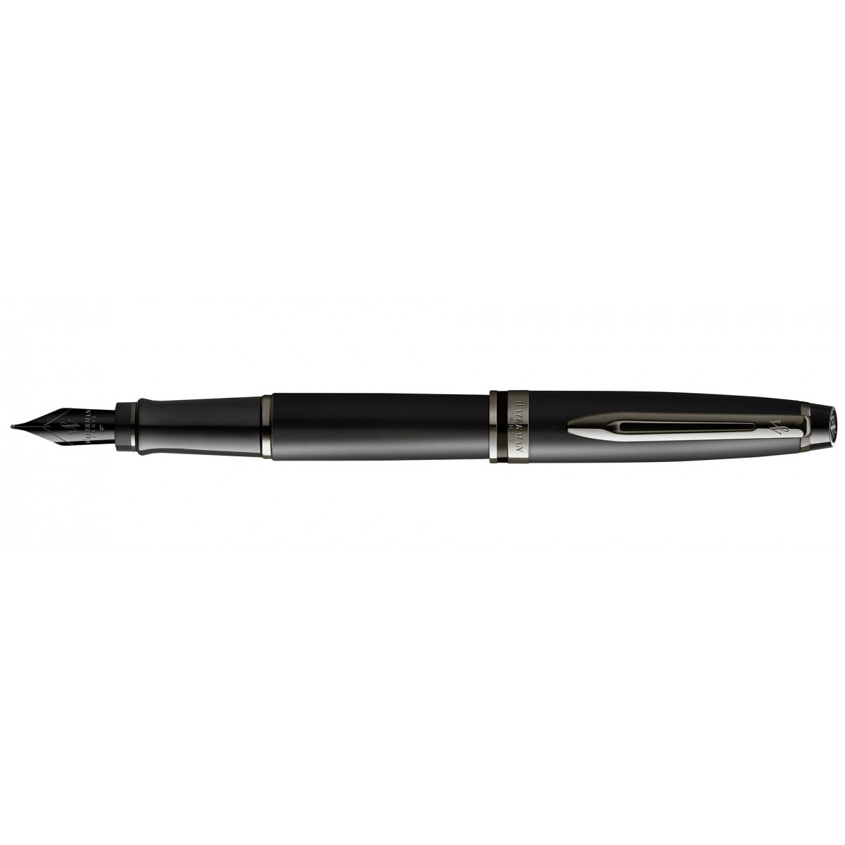 Перьевая ручка Waterman Expert Metallic Black RT, 2119188 Перьевая ручка Waterman Expert Metallic Black RT, артикул 2119188. Фото 1