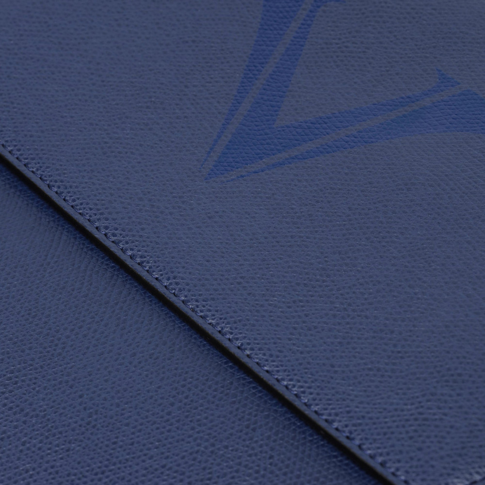 Кожаная папка-конверт А4 Visconti VSCT синяя, артикул KL02-02. Фото 5