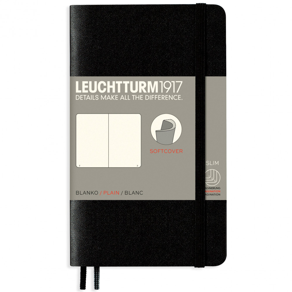 Записная книжка Leuchtturm Pocket A6 Black мягкая обложка 123 стр, артикул 311346. Фото 8