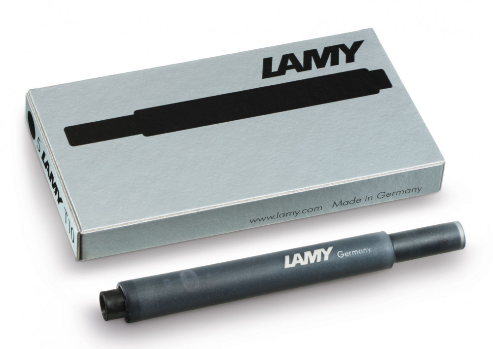Картриджи с чернилами (5 шт) для перьевой ручки Lamy T10 черный, артикул 1602075. Фото 1