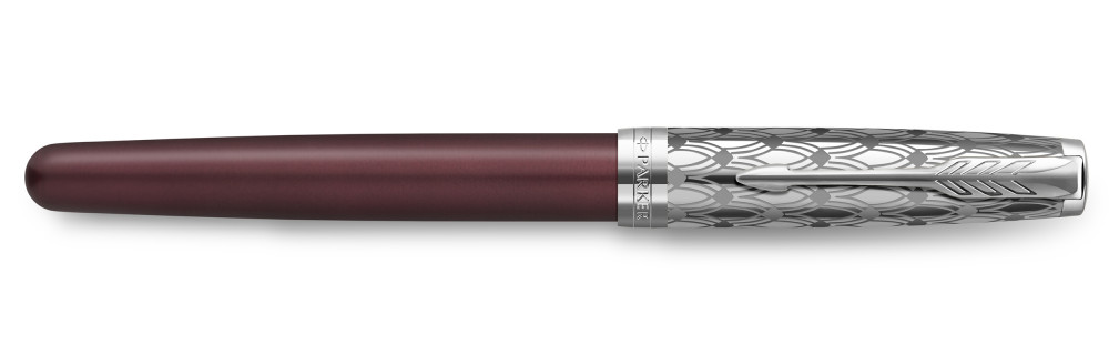 Ручка-роллер Parker Sonnet Premium Metal Red & Lacquer CT, артикул 2119782. Фото 2