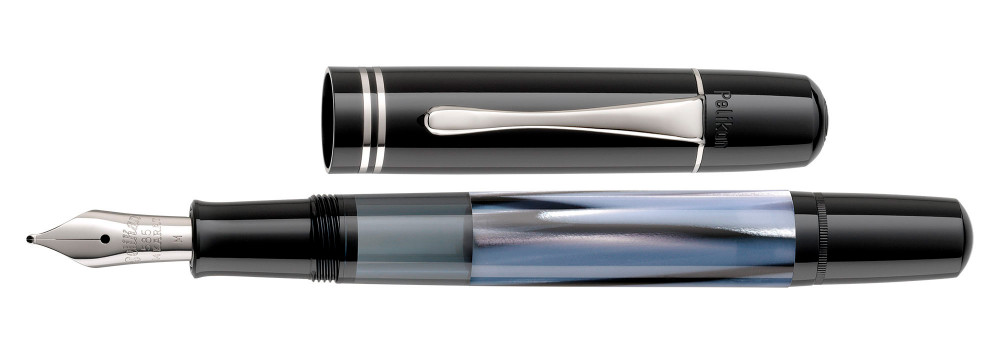 Подарочный набор Pelikan: перьевая ручка Souveran M101N Grey-Blue SE 2019 + чернила, артикул PL811590. Фото 3